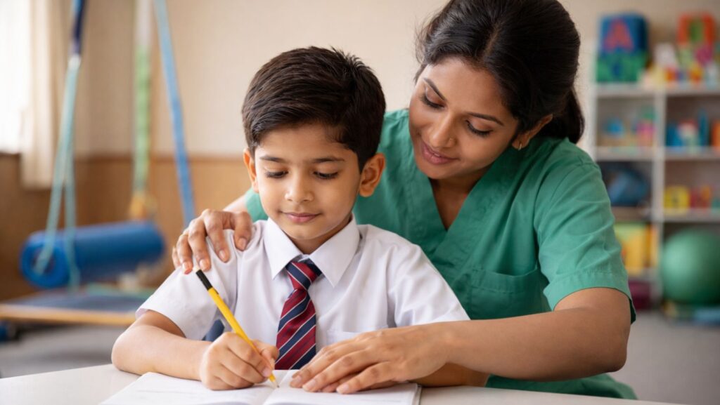Proper Sitting Posture for Kids While Writing | Handwriting Tips