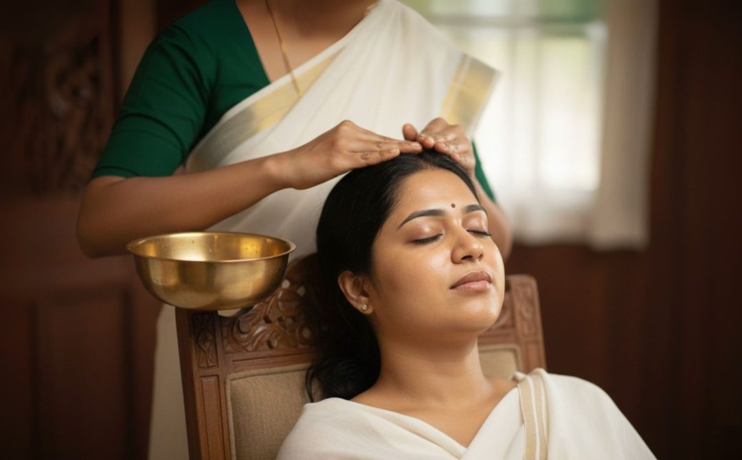 Prasavareksha head massage